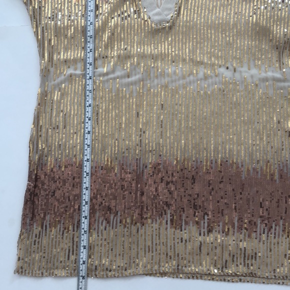 INC INTERNATIONAL CONCEPTS SEQUIN PARTY TOP TUNIC DEEP V NECK - Picture 10 of 10